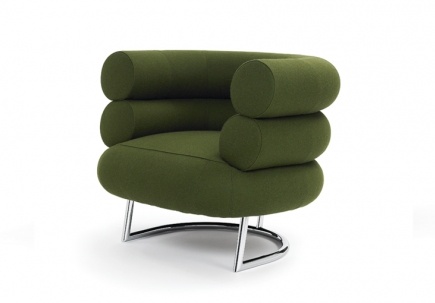 Upholstery Linen Chair Bibendum Eileen Gray