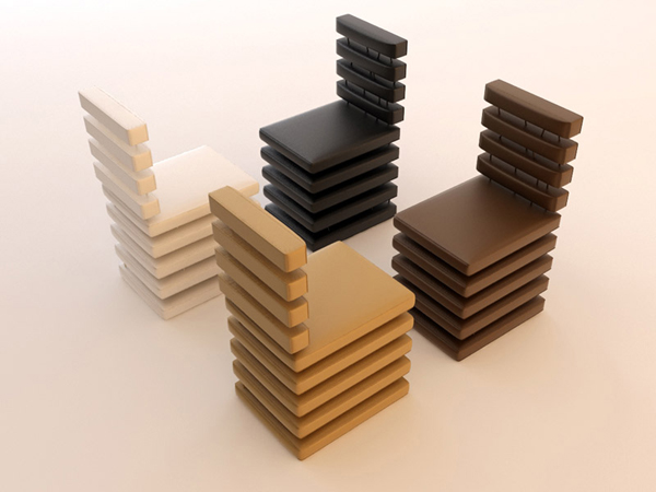 Faux Leather STACK chairs