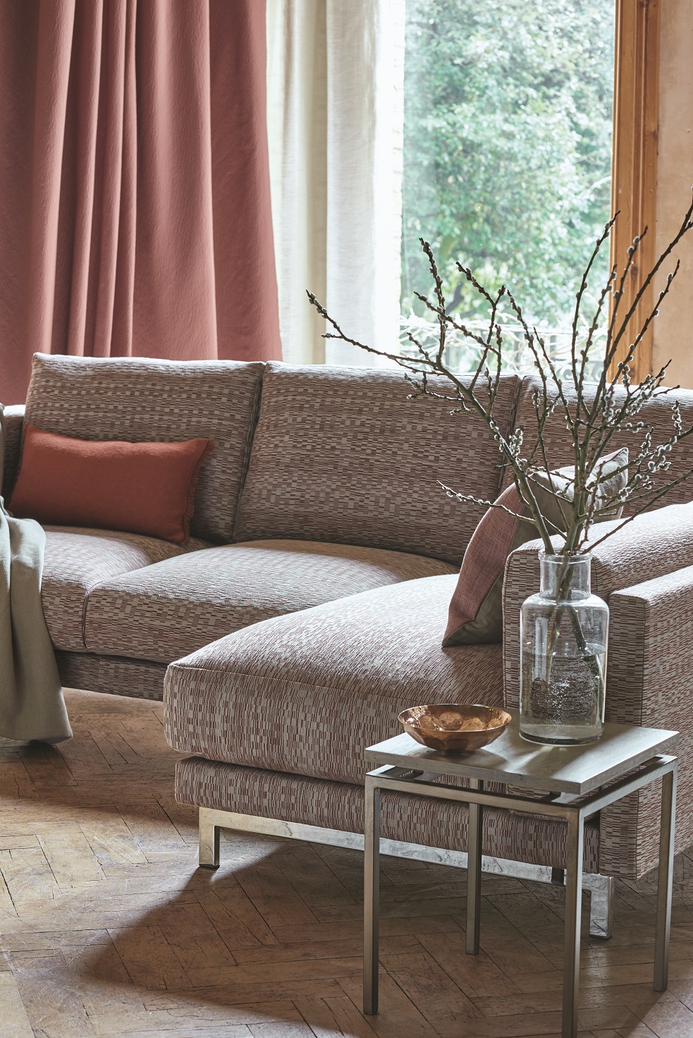 Silk Curtains Sheers & Voiles Mohair, Cotton and Silk Velvet Textured Upholstery Patterned